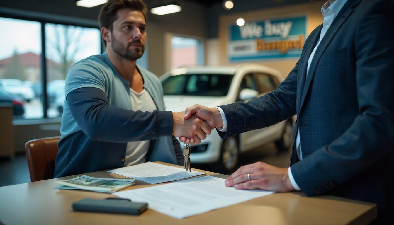 Auto mit Motorschaden verkaufen: Wirtschaftliche Vorteile & beste Optionen Verkauf eines Autos mit Motorschaden: Besitzer übergibt Schlüssel an Händler mit Vertrag und Geld – wirtschaftliche Vorteile beim Verkauf defekter Fahrzeuge